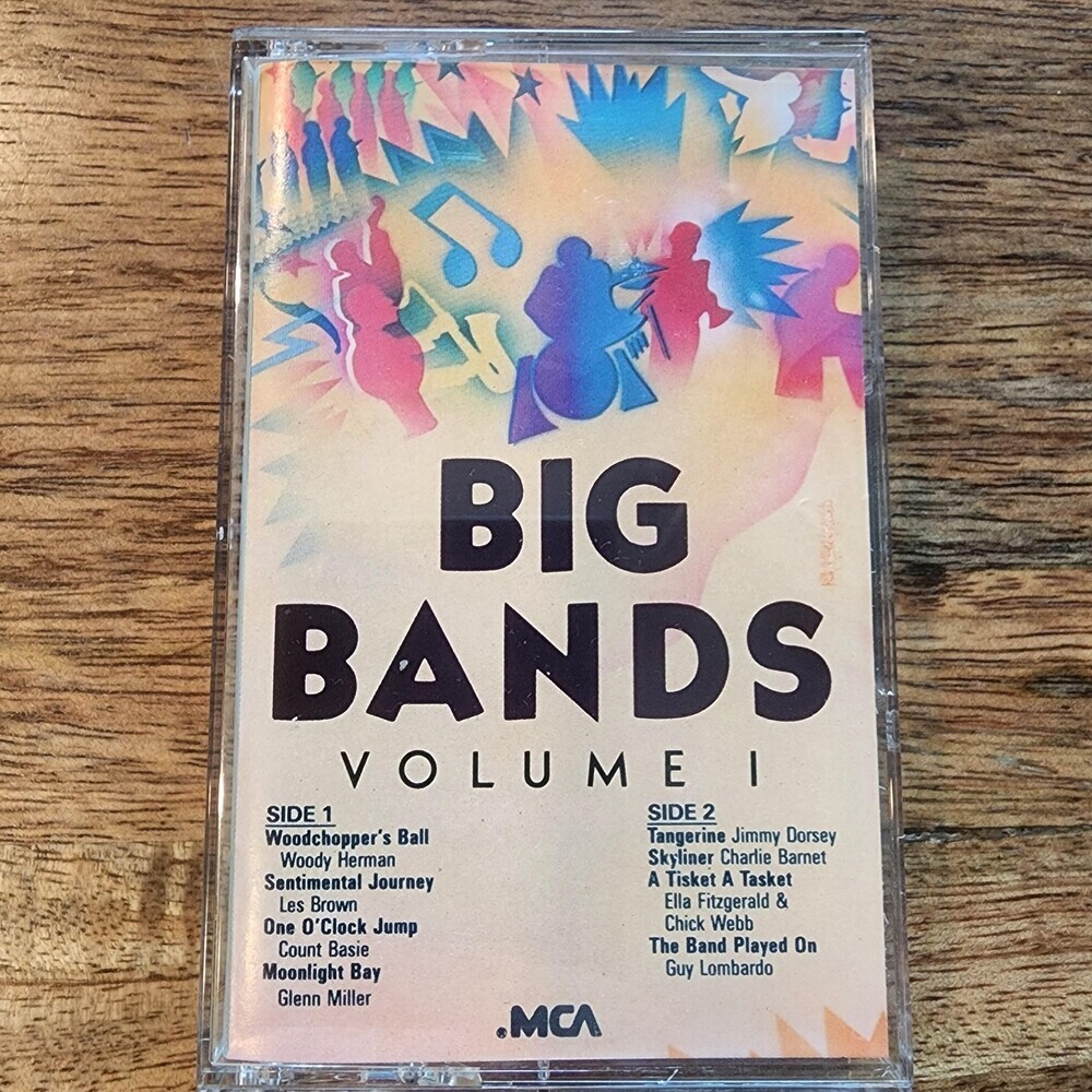 Various Artists Cassette Big Bands Volume I 1988 MCA Jazz Swing Multicolor